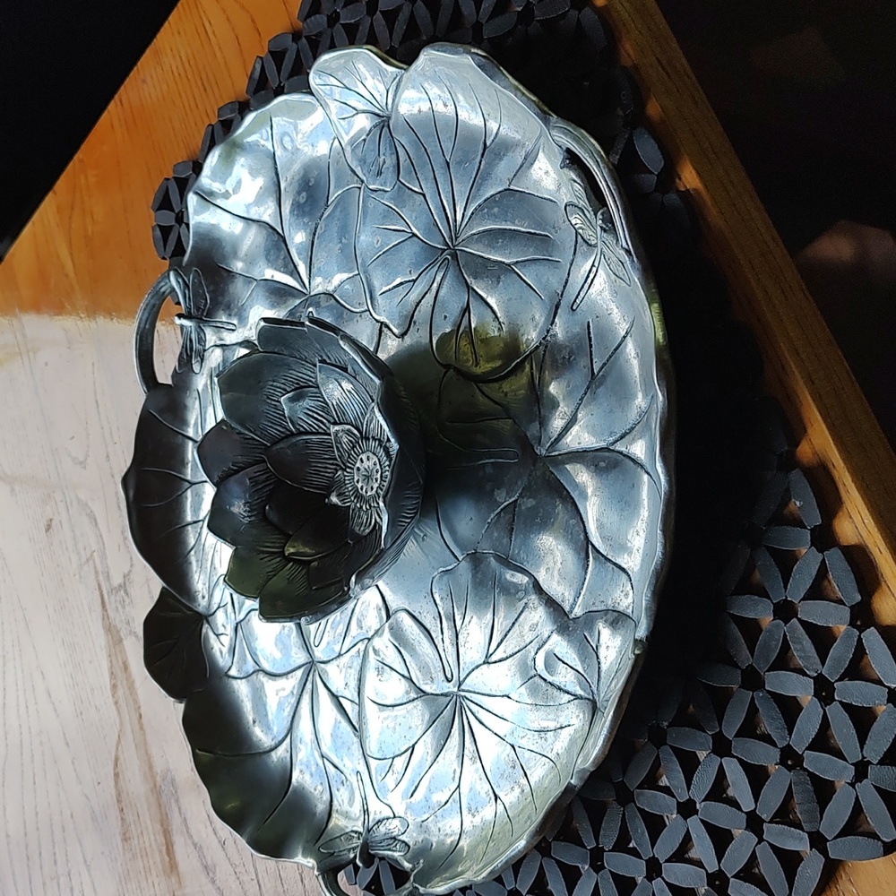 Arthur Court Design Dragonfly Platter 15 inches across